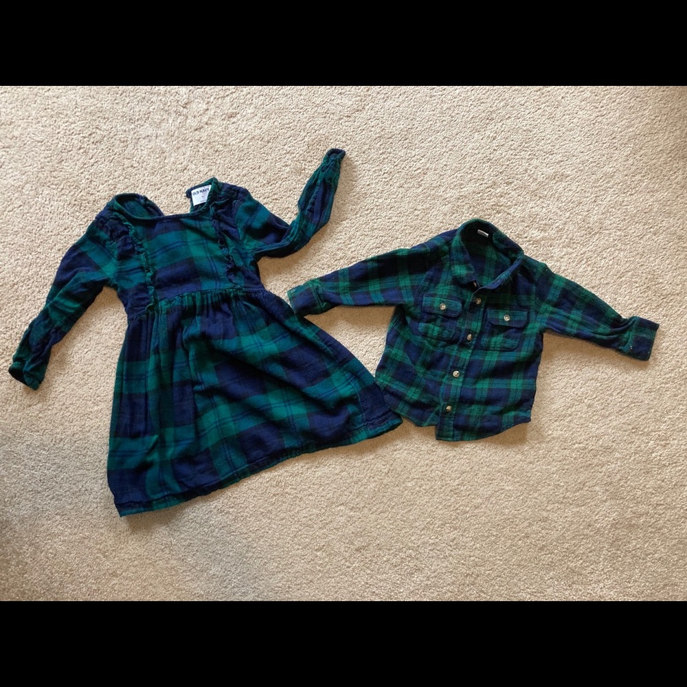 Old Navy Sibling plaid